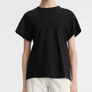 TOTEME Curved Seam Tee Shirt Black Medium